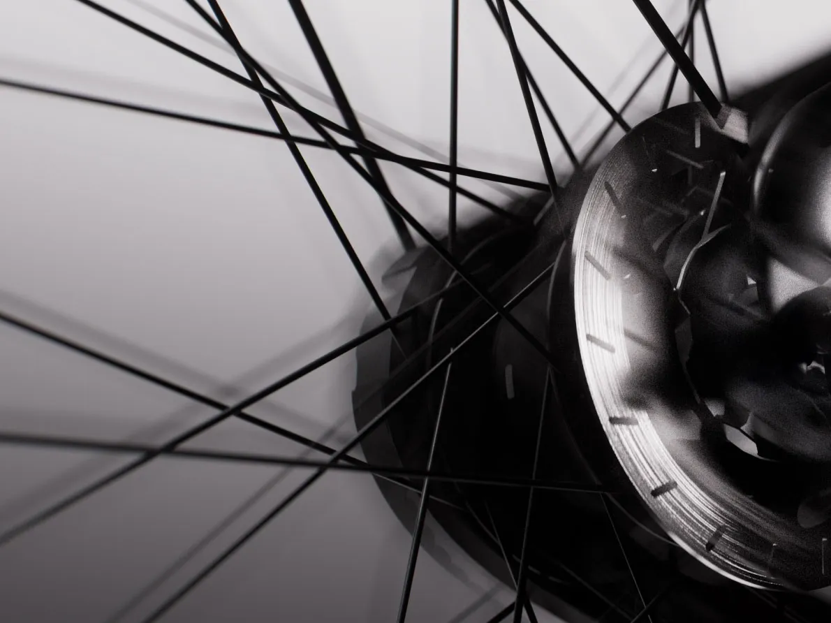 VanMoof naaf en spaken van dichtbij